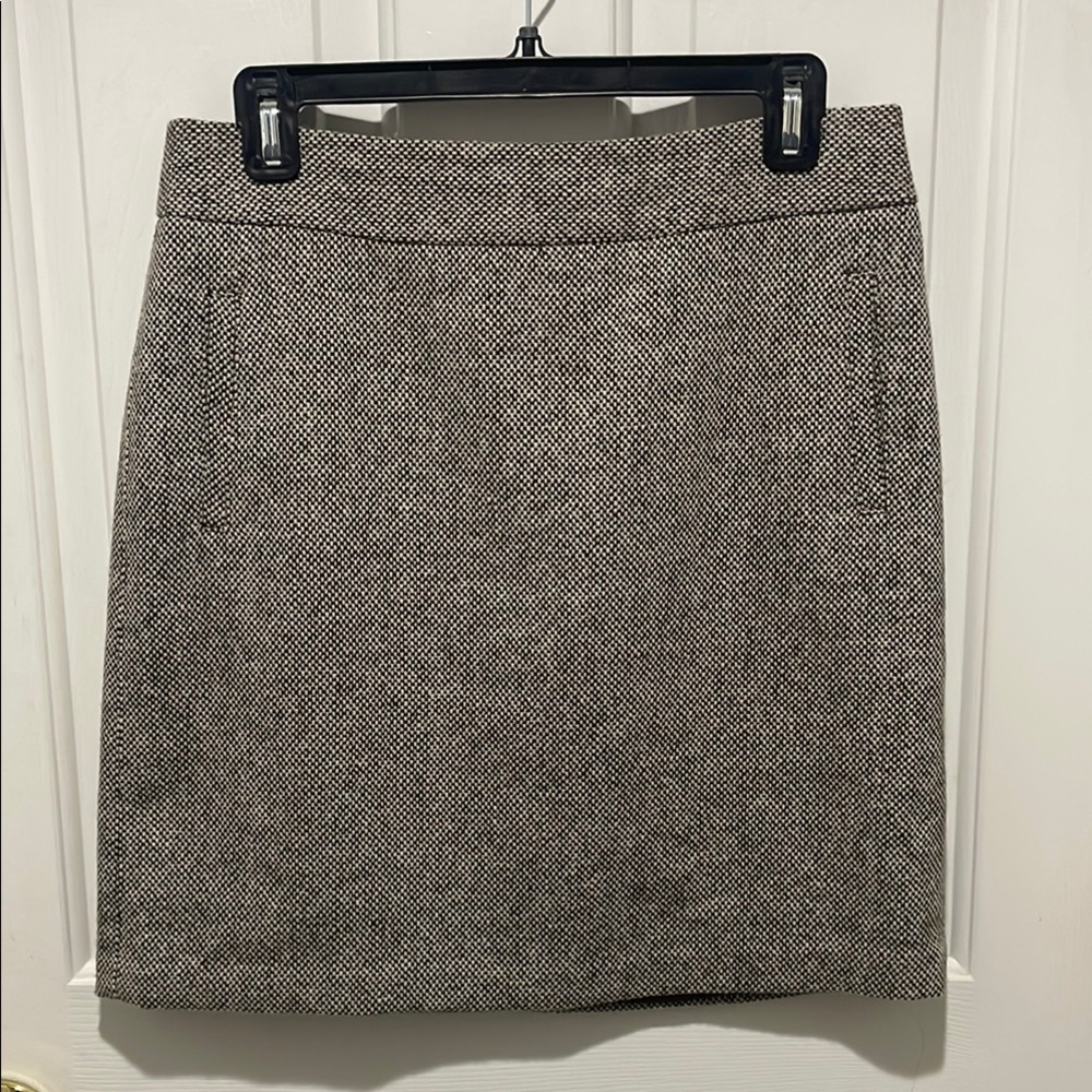 Elegant Chocolate Brown & Gray Women's Skirt